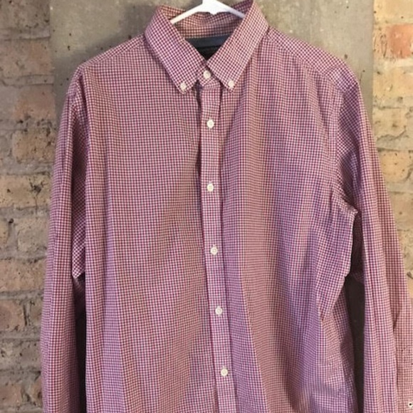 Banana Republic Other - Banana Republic Red Gingham Button Down - L